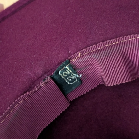 1940s Wine Vintage Tilt Hat - Picture 6 of 6